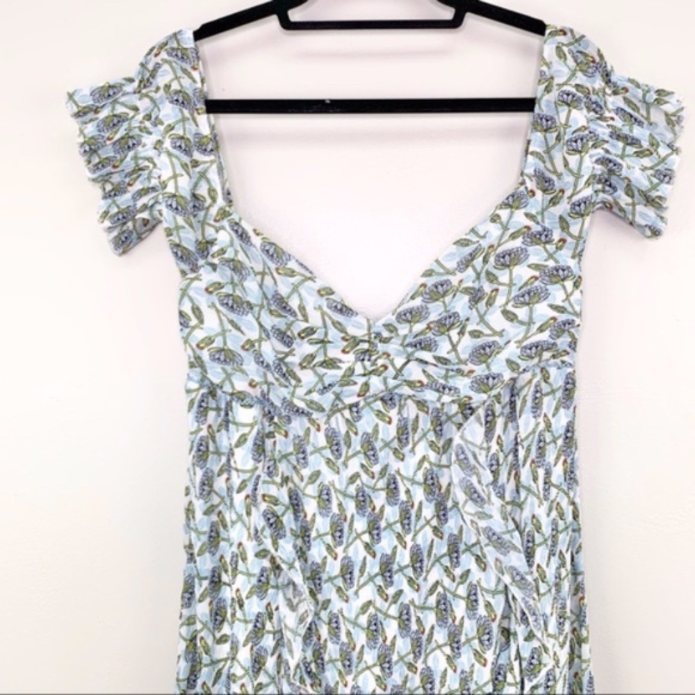 Foxiedox Printed Bardot Maxi Dress Size S - Picture 4 of 16